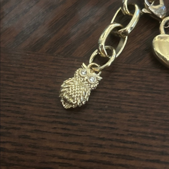 2 ORIGAMI OWL Gold Toned Chain Bracelet With Charms - Picture 5 of 8
